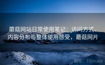 蘑菇网站日常使用笔记：访问方式、内容分布与整体使用感受，蘑菇网片