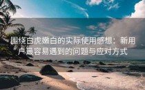围绕白虎嫩白的实际使用感想：新用户最容易遇到的问题与应对方式