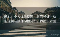 糖心｜个人体验整理：界面设计、功能逻辑与操作习惯分析，界面设计图