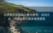白虎图片体验向记录与思考：访问方式、内容分布与整体使用感受