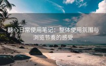 糖心日常使用笔记：整体使用氛围与浏览节奏的感受