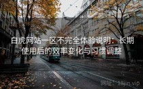 白虎网站一区不完全体验说明：长期使用后的效率变化与习惯调整