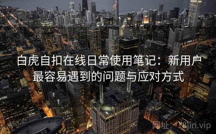 白虎自扣在线日常使用笔记:新用户最容易遇到的问题与应对方式 第2张 白虎自扣在线日常使用笔记:新用户最容易遇到的问题与应对方式 第2张