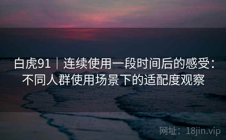 白虎91｜连续使用一段时间后的感受：不同人群使用场景下的适配度观察  第2张