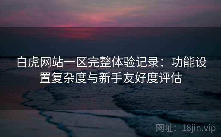 白虎网站一区完整体验记录：功能设置复杂度与新手友好度评估  第2张