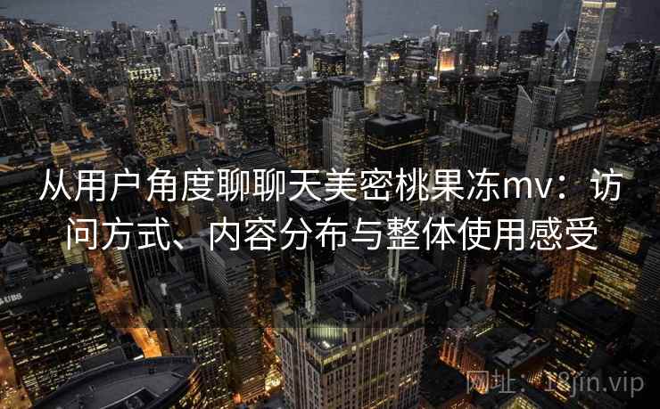 从用户角度聊聊天美密桃果冻mv：访问方式、内容分布与整体使用感受  第2张