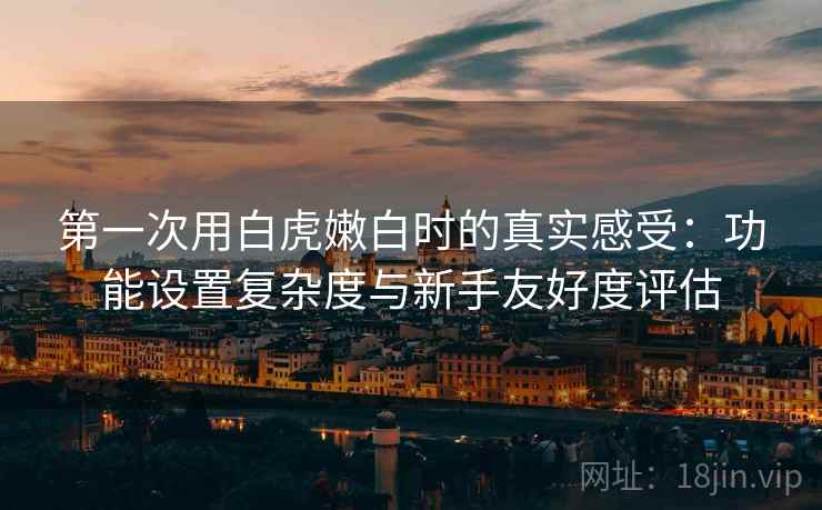 第一次用白虎嫩白时的真实感受：功能设置复杂度与新手友好度评估  第1张