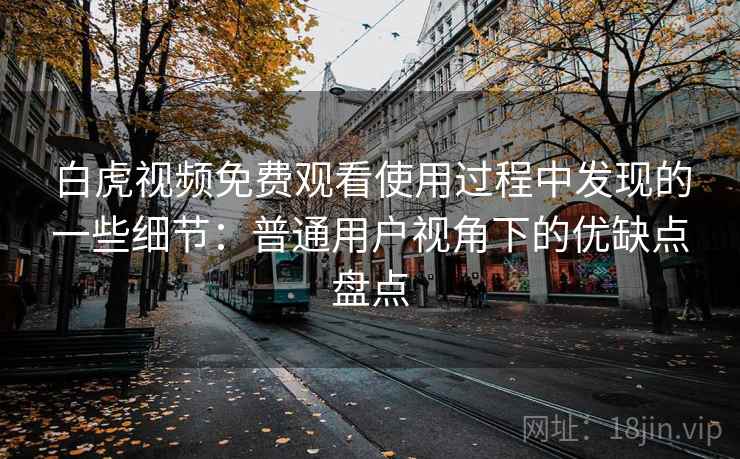 白虎视频免费观看使用过程中发现的一些细节:普通用户视角下的优缺点盘点 第1张 白虎视频免费观看使用过程中发现的一些细节:普通用户视角下的优缺点盘点 第1张